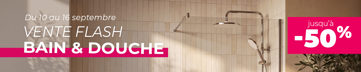 Vente flash Bain & Douche : jusqu'à -50%